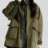 Oversized Streetwear Jeansjacke für Damen